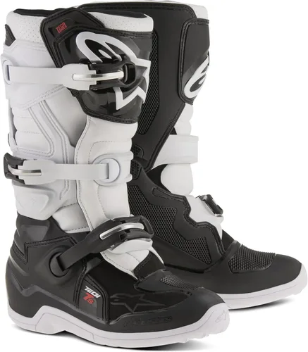 Vista 15 de Alpinestars Botas Tech 7S Unisex Juveniles Negro/Plata/Blanco/Oro