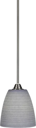 Vista 19 de Toltec Lighting Paramount - Mini colgante de 1 luz en acabado negro mate con cristal de arte perla de 7 pulgadas y estilo negro