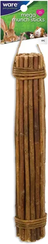 Vista 2 de Ware Manufacturing Palitos de sauce natural Mega Munch Sticks para mascotas pequeñas