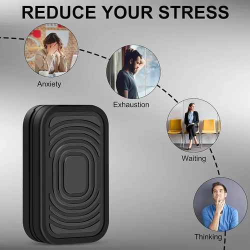 Vista 6 de Juguetes de metal para adultos EDC Fidget Slider magnético TDAH Juguetes para adultos para ansiedad y estrés aliviar el autismo, accesorios de Negro