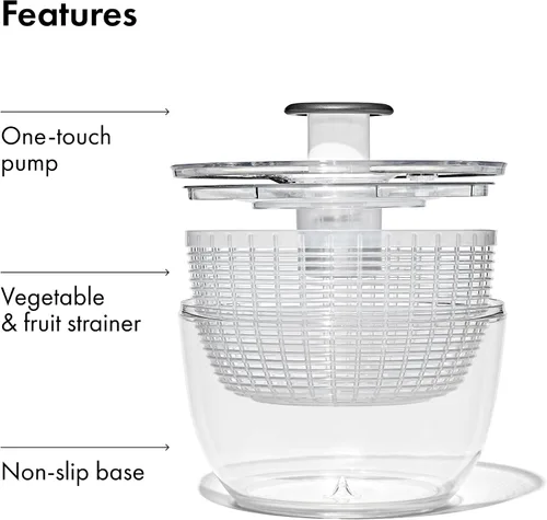 Vista 8 de Mezclador de vegetales de OXO Good Grips, L, Blanco