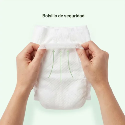 Vista 8 de Parasol Pantalones de pañales desechables sin cloro, talla 4 (2T-3T), 48 unidades, estilo de meter con protección RashShield y envoltura cómoda Born
