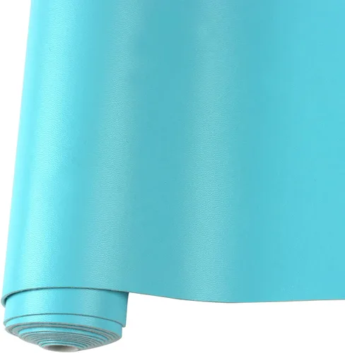 Vista 26 de Rollo de hojas de cuero sintético liso de color sólido 12"X53" (30cmX135cm), muy adecuadas para hacer manualidades, aretes de cuero, lazos, costura