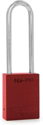 Vista 59 de PACLOCK Candado de la serie 90A-PRO, compre American Act obediente, aluminio anodizado marrón, cilindro de 7 pines de alta seguridad con 1 llave por