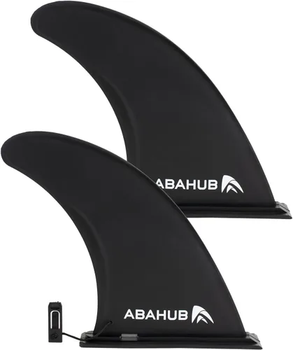 Vista 15 de Abahub Aleta central única SUP de 9/10 pulgadas con 1 tornillo de aleta sin herramienta, aletas de repuesto de SUP reforzadas con fibra de vidrio