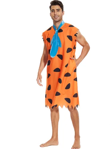 Vista 6 de xianhsuxo Adult Costume Dress Family Cosplay Caveman Couple Costume Outfit