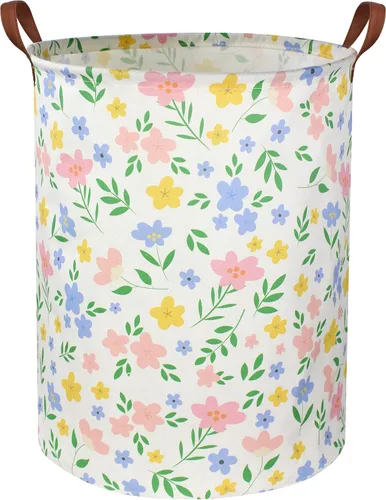 Vista 24 de Cesta de Ropa Sucia para Bebé Canasta para Bebé para Guardería de Niño y Niña Lindo Contenedor Organizador de Almacenamiento de Juguetes para Niños
