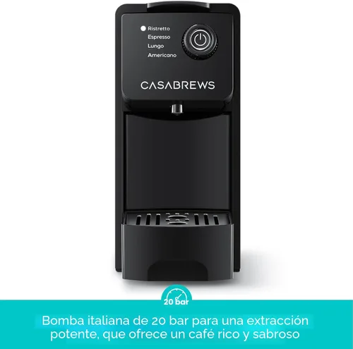 Vista 3 de CASABREWS CM7036E 20Bar Espresso Machine para cápsulas originales Nespresso
