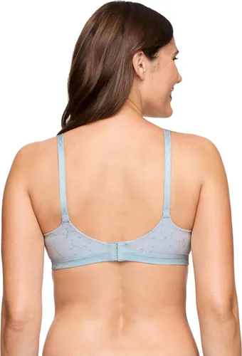 Vista 3 de Warner's Cloud 9® 1269 - Brasier cómodo sin aros para mujer, supersuave y ligeramente forrado Estampado Floral Azul Bebé