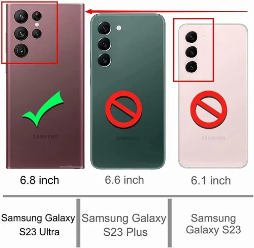 Vista 2 de Funda tipo cartera para Samsung Galaxy S23 Ultra 5G, piel sintética de alta calidad con diseño de árbol en relieve [atril] [ranuras para tarjetas]