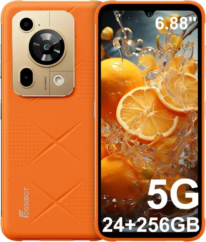 Vista 8 de FOSSIBOT F112 Pro 5G Smartphone resistente desbloqueado, 24GB+256GB/1TB Android 14 Teléfono resistente, 7150mAh batería teléfono celular, pantalla