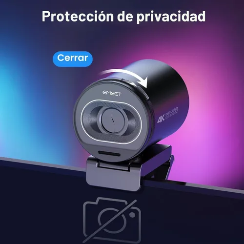 Vista 8 de EMEET Cámara web S600 4K con trípode para transmisión, sensor Sony de 1/2.55 pulgadas, enfoque automático PDAF, 1080P @60FPS, 2 micrófonos