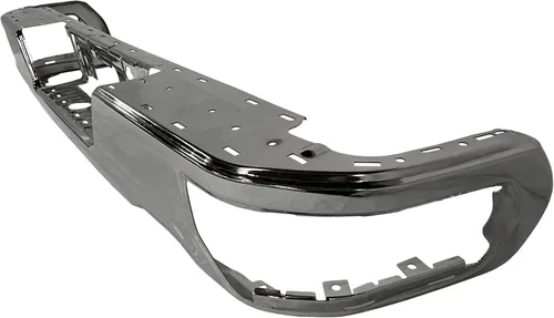 Vista 3 de BUMPERS THAT DELIVER - Barra de parachoques trasero cromada de acero compatible con Chevy Silverado GMC Sierra 1500 2019-2025 con doble escape