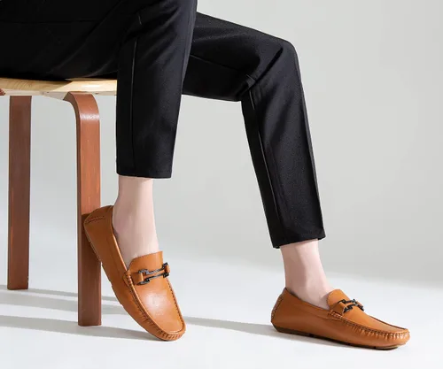 Vista 6 de Jousen Mocasines para hombre estilo casual sin cordones ligeros para conducir