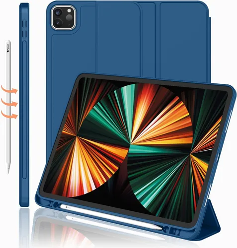 Vista 11 de Funda para iPad Pro de 12.9 pulgadas 2022/2021/2020 (6ª/5ª/4ª generación) con soporte para lápiz