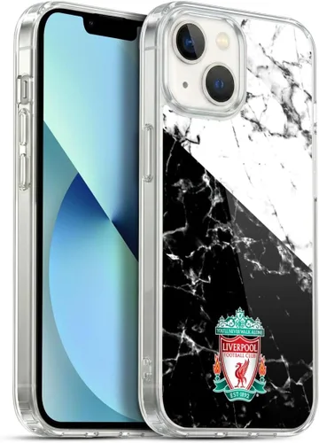 Vista 86 de Oficial LIVERPOOL Football Club 2017/18 Mármol Soft Gel Case para iPhone de Apple 7 Plus/8 PLUS Escudo negro.
