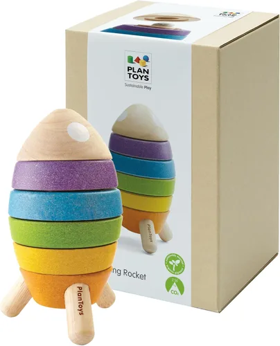 Vista 10 de Juguete apilable en forma de árbol de Plan Toys Árbol apilable