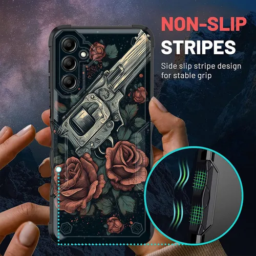 Vista 267 de Funda para Galaxy A14 5G, [Doble Capa][Protección contra Caídas de Grado Militar de 10 Pies] [Antideslizante] Funda Resistente a Prueba de Golpes