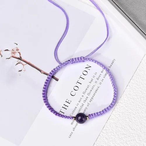 Vista 3 de Zodiac Bracelet 12 Constellation Sign Bracelet for Women Natural Crystal Healing Bracelet Birthstone Bracelet Jewelry Birthday Gift for Lovers