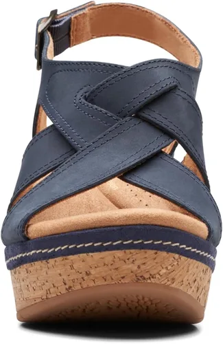 Vista 3 de Clarks Elleri Rae Sandalia de cuña para mujer