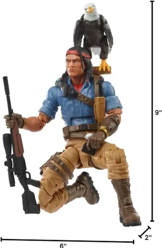 Vista 4 de G.I. Joe Classified Series Spirit Iron-Knife - Figura de acción 36, juguete premium coleccionable, múltiples accesorios, escala de 6 pulgadas, arte