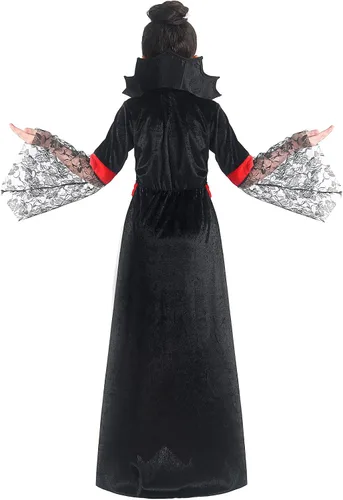 Vista 5 de SKCAIHT Vampire Costume for Girls Halloween Gothic Victorian Vampire Dress Up Party