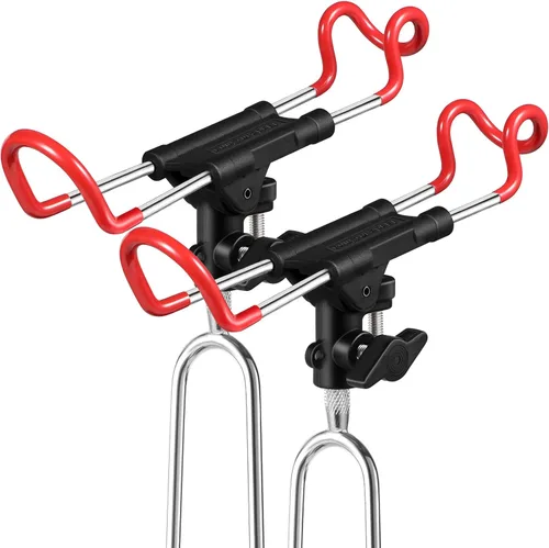 Vista 7 de Plusinno Soportes para cañas de pescar - Equipo actualizado de soporte para caña de pescar ajustable a 360 grados para orilla, playa, regalo