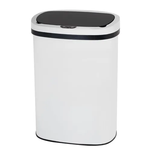Vista 10 de Basurero de cocina con sensor de movimiento automático con tapa, cubo de basura sin contacto de 50 litros/13 galones, cubo de basura impermeable