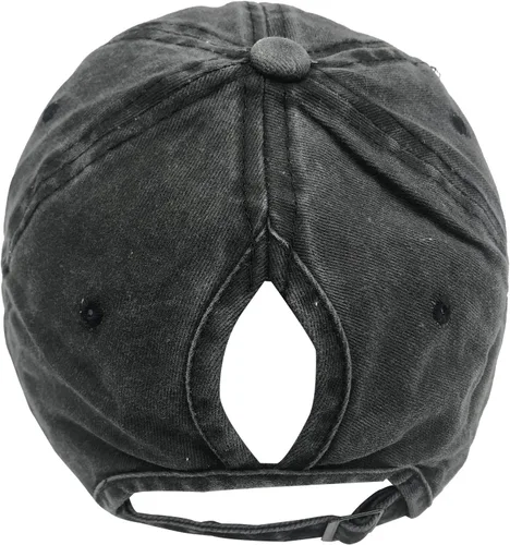 Vista 5 de MANMESH HATT Camping Hair Don't Care Ponytail Hat Vintage Washed Distressed Baseball Dad Cap for Women