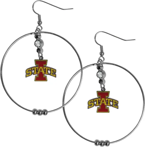 Vista 20 de Siskiyou Sports Pendientes de aro NCAA, 2 pulgadas