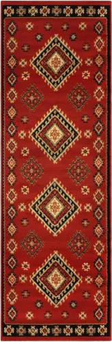 Vista 24 de SUPERIOR Alfombra Tradicional Santa Fe Colección 3 x 5 - Rojo