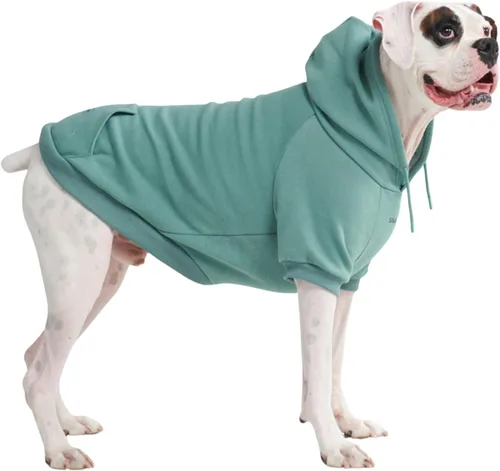 Vista 39 de Spark Paws Sudadera con capucha para perro, suéter de primera calidad para perros pequeños, medianos y grandes Trajes cálidos para bulldogs