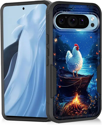 Vista 112 de Funda para Pixel 11 Pro XL, resistente de doble capa híbrida de policarbonato duro de goma suave a prueba de golpes para Google Pixel 11 Pro XL 6.8