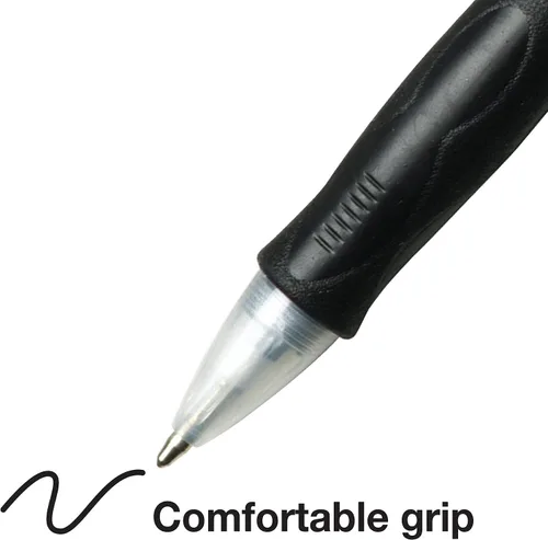 Vista 5 de BIC Velocity - Bolígrafo retráctil, punta media (0.039 pulgadas), negro, 36