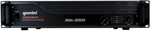 Vista 2 de Gemini Amplificador de potencia profesional de 2 canales de 2000 W - Amplificador de audio DJ y PA con entradas XLR/RCA, salidas Speakon, modo
