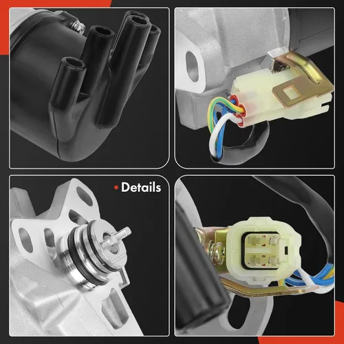 Vista 8 de Distribuidor de encendido A-Premium con tapa y rotor compatible con Honda