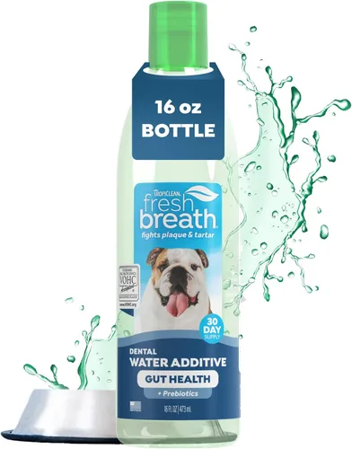 Vista 16 de TropiClean - Aditivo de agua para aliento fresco para cachorros, solución limpiadora de dientes y ambientador de aliento, sin necesidad de pasta