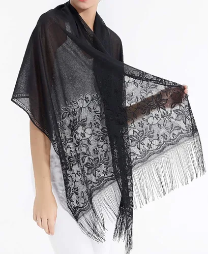 Vista 6 de RIIQIICHY Shawls and Wraps for Evening Dresses Scarfs for Women Pashmina Wedding Formal Shawl