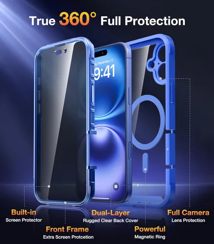 Vista 822 de DIACLARA - Funda transparente compatible con iPhone XR 6.1 pulgadas 2018