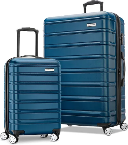 Vista 9 de Samsonite Omni 2 Hardside, Plateado (Arctic Silver), Juego de 2 piezas (equipaje de mano/grande), Omni 2 Equipaje rígido expandible con ruedas