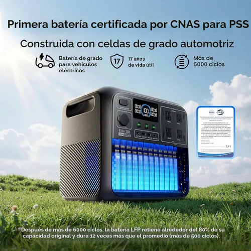 Vista 3 de BLUETTI Elite 200 V2 Estación de energía portátil 2073.6Wh 2600W generador