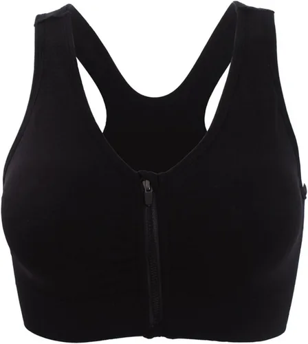 Vista 57 de Brasier deportivo o para yoga con cierre frontal de ganchos y cremallera para mujer