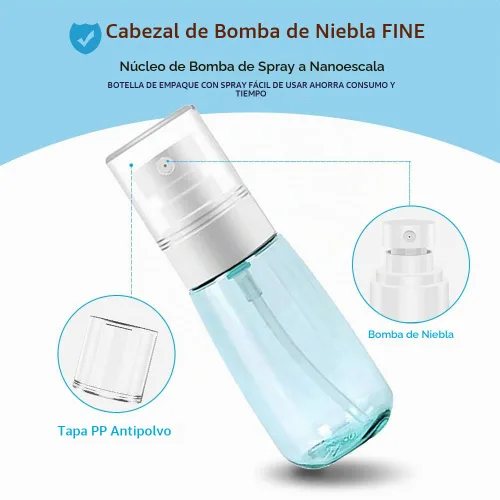 Vista 3 de AMORIX 6 botellas de spray pequeñas de 3.4 oz tamaño mini niebla vacía