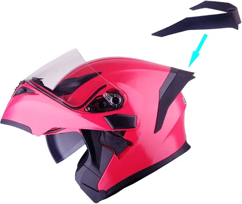 Vista 14 de 1Storm Casco modular de cara completa para motocicleta con doble visera abatible y protector solar: HB89 Flecha Azul