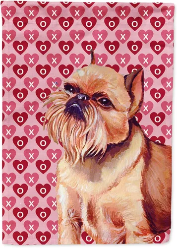 Vista 176 de Caroline's Treasures SS4484GF Bandera de jardín con diseño de bulldog inglés y corazones para el Día de San Valentín, bandera decorativa para patio