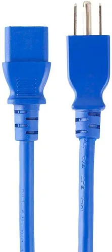Vista 11 de Monoprice Cable de alimentación NEMA 5-15P a IEC 60320 C13, 18AWG, 10A/1250W, 125V, 3 clavijas, 1 pie, negro, paquete de 6