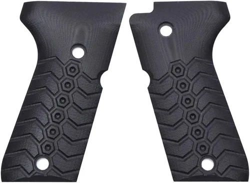 Vista 4 de Guuun Empuñaduras G10 para Beretta 92/96 Compacto, Textura Mecánica OPS Negro
