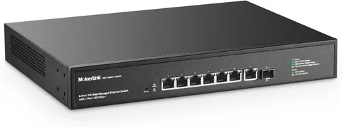 Vista 11 de MokerLink Interruptor PoE Web Gestionado de 8 Puertos 2.5 Gigabit con SFP de 10G, 8 Puertos PoE IEEE802.3af/at, 120W, Interruptor de Red Montable