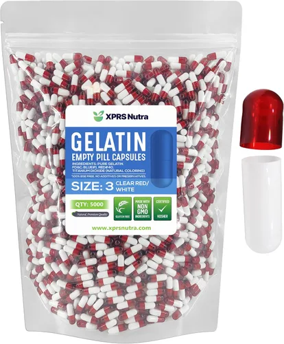 Vista 41 de XPRS Nutra Cápsulas vacías tamaño 3 – 1000 cápsulas vacías de gelatina – Pastillas de relleno de cápsulas de bricolaje – Tapa de gel de píldora