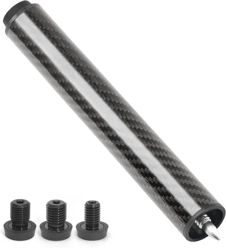 Vista 8 de Extensión de Taco de Billar con 3 Topes de Fibra de Carbono Extensor de Taco de Billar Accesorios de Taco de Billar